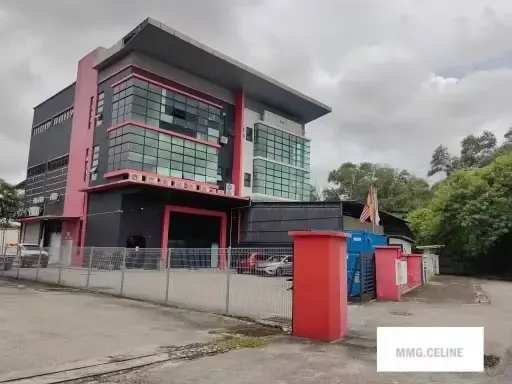 [10748] 【Available Now】 Perindustrian Tekno Jelutong @ Shah Alam  3 Storey Corner Lot Semi D Factory For Sale